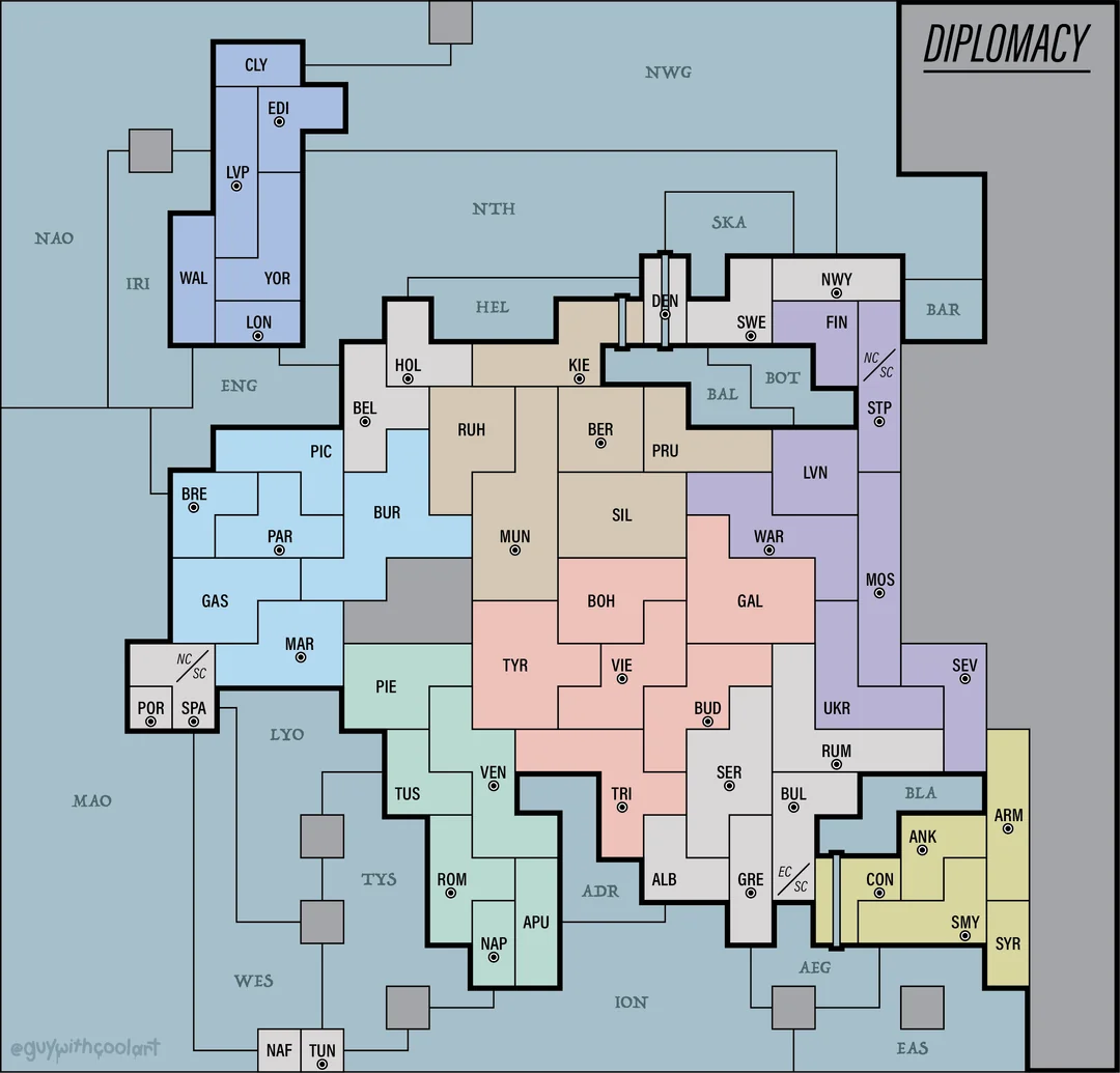 Diplomacy Map